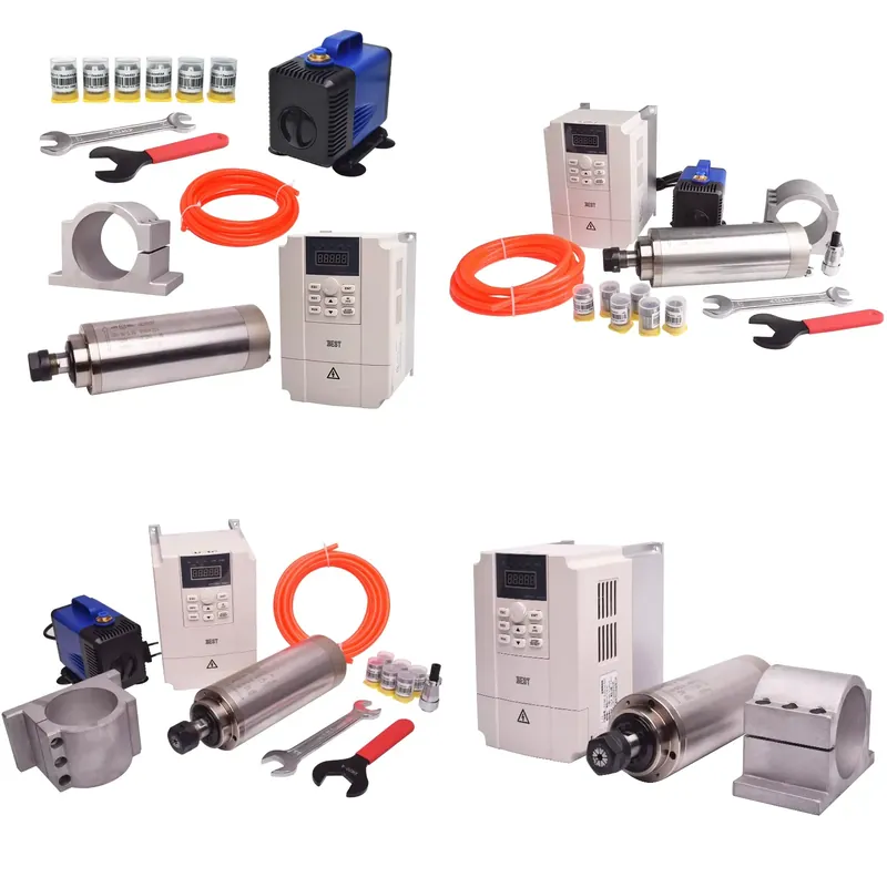 2.2Kw Water Cooled Spindle Kit Vfd - Gdz80 2.2kw Set Spindle Berpendingin Air