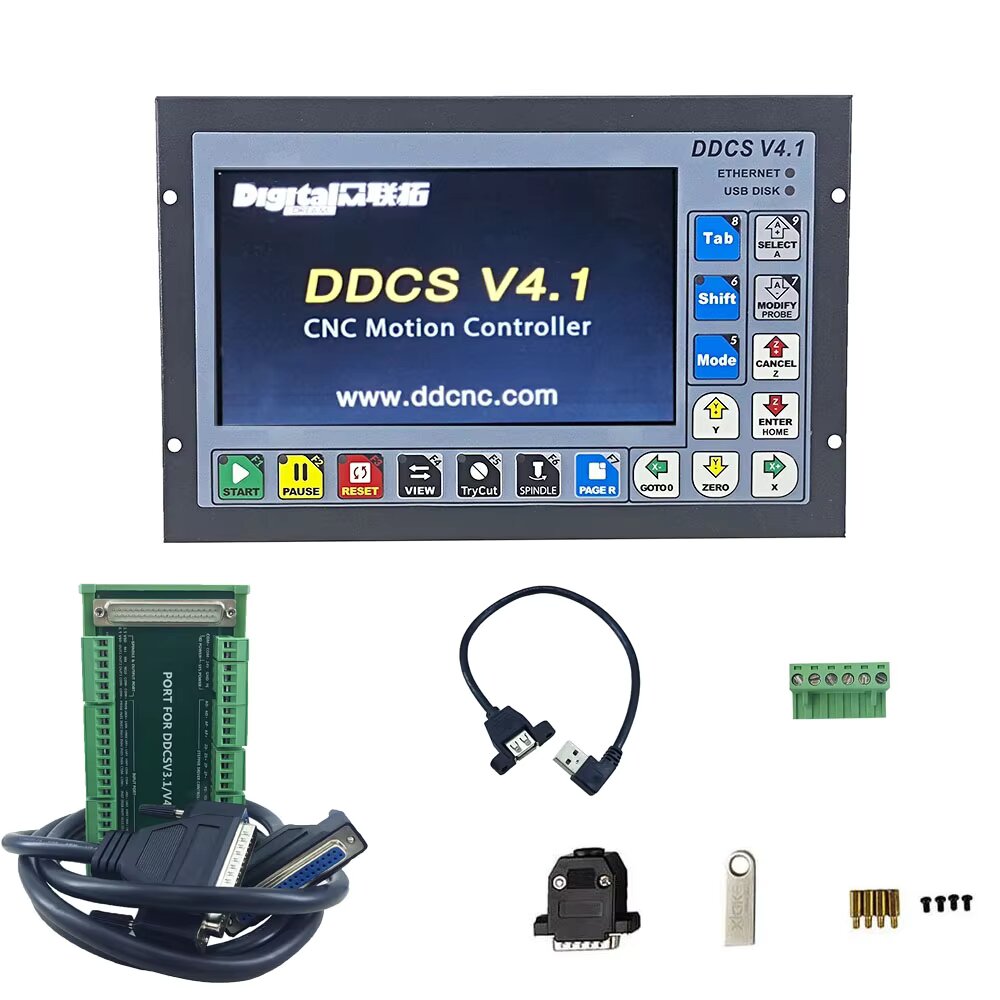 Ddcs V4.1 4 Axis Cnc Offline Controller - DDCS V4.1 Pengontrol Gerakan Mandiri, Pengontrol
