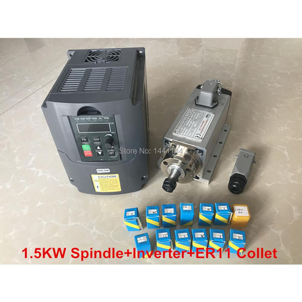 Kit Motor Spindel Berpendingin - Air Cooled 1.5Kw Spindle Motor Inverter 110V ulasan dan harga