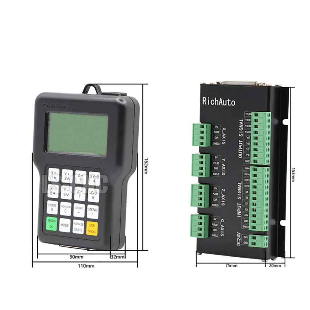 Richauto A11 mesin grafir Dsp  - Richauto A11 Dsp Controller 3 Axis ulasan dan harga