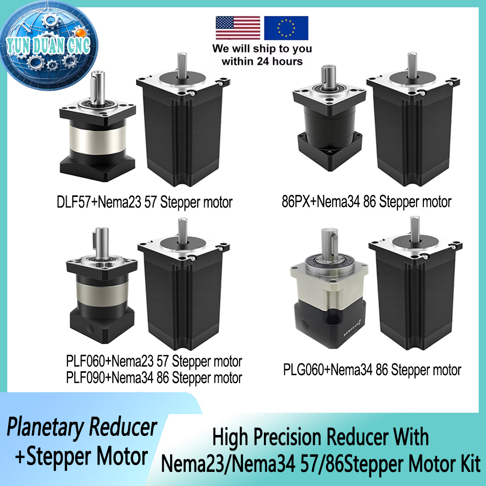 Kit Motor Stepper Planetary Re - Planetary Gearbox Reducer Nema 23 34 ulasan dan harga