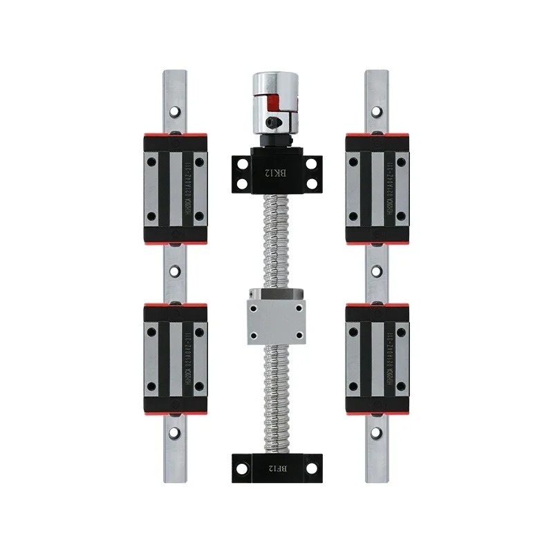 Rel linier, pemandu linier 2pc - Hgr20 Linear Guide Rail Ballscrew Set ulasan dan harga