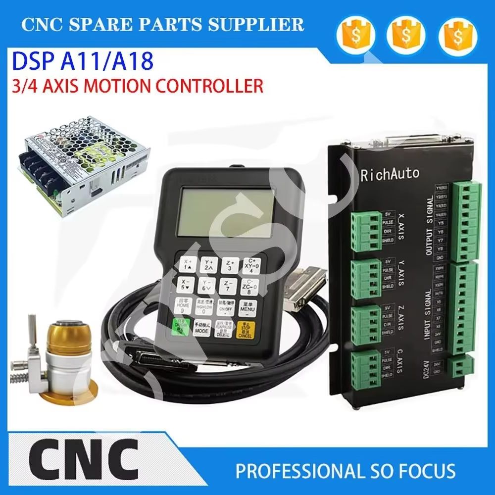 Alat Mesin CNC 3 Sumbu 4 Sumbu - Richauto A11 Dsp Controller 3 Axis ulasan dan harga