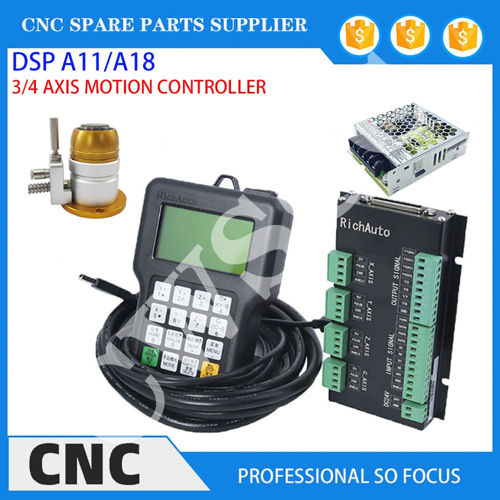 Alat Mesin CNC 3 Sumbu 4 Sumbu - Richauto A11 Dsp Controller 3 Axis ulasan dan harga