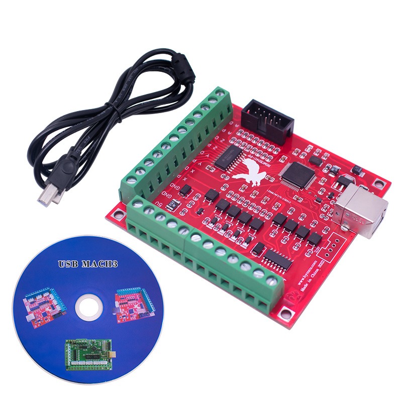 Papan Breakout CNC USB MACH3 1 - Mach3 Usb Cnc Controller 4 Axis 100Khz ulasan dan harga