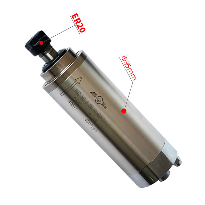 2.2KW 3.0KW 4.5KW CNC Motor Po - Er20 Collet Chuck Spindle Motor 220V ulasan dan harga